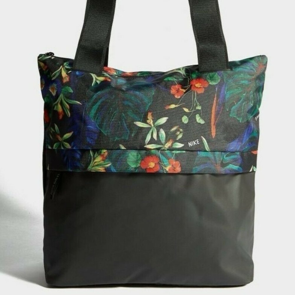 Nike Women's Radiate Flower Tote Bag Sports Black